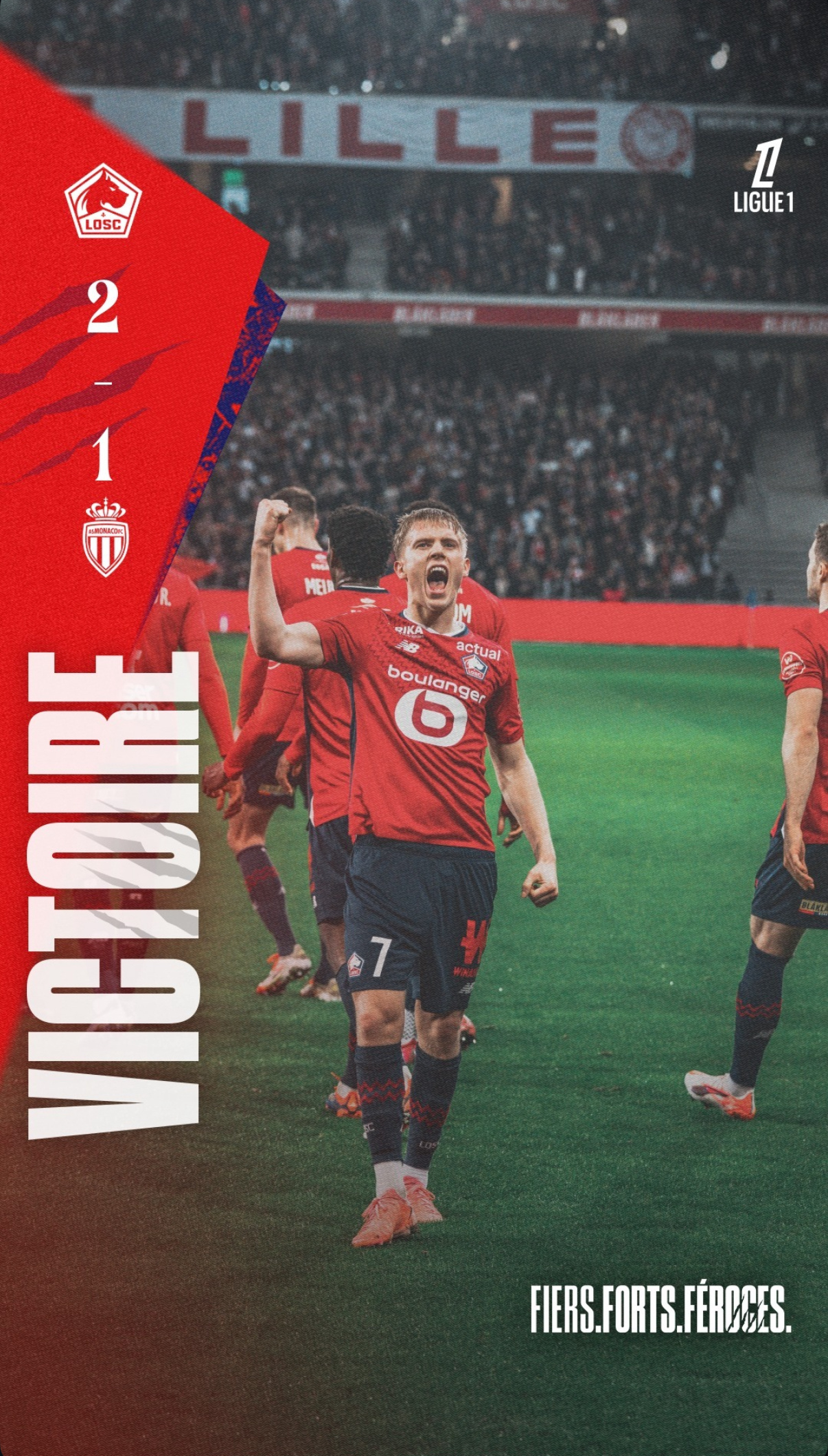 包含里尔主场作战，全队状态火爆击溃对手实现连胜的词条